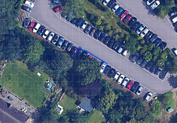 Parking spaces closure